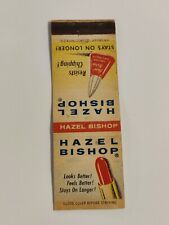 Rare Vintage Matchbook Cover Hazel Bishop Makeup Lipstick Fingernail Polish  picture