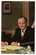 Vintage Unused Postcard Famous Personality Photo Hubert H Humphrey picture