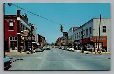 Spring Street Jeffersonville Indiana Franklin Finance Taylors Drugs 1950 Cars picture