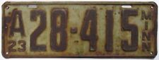 Minnesota 1923 License Plate A 28-415 Man Cave Garage Sign Farmhouse picture