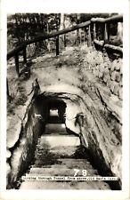 Looking Through Tunnel From Above Old Man's Cave RPPC Postcard Unposted picture