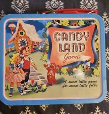 Vintage Candy Land Board Game Metal Lunch Box Collectible Tin Candyland picture