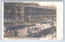 RPPC The King's Barge Master & Twelve Watermen England UK 1902 Postcard picture