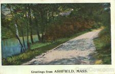Greetings From Ashfield,MA Franklin County Massachusetts Postcard Vintage picture