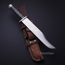 Custom Handcrafted D2 Tool Steel Hunting Camping Survival Bowie Knife W/Sheath picture