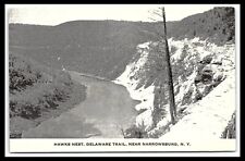 Narrowsburg NY Postcard Hawks Nest Delaware Trail River Scenic Unposted pc307 picture