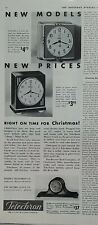 1932 Telechron consort and Duke R608 wall and mantel clock vintage ad picture