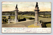 c1908 UDB Postcard Pittsburgh PA Penn Highland Park Raphael Tuck Raphotype picture