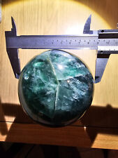 Large green fluorite crystal sphere (90mm) picture