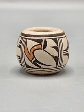  Frog Woman Loretta Navasie Hopi Tewa Polychrome Pottery Vase  Minature Vintage picture