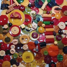 Large Lot Vintage Bakelite Buttons & Game Pieces picture