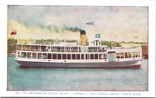 Le Traversier Louis Joliet Quebec Ferry Boat Vintage Unposted Postcard picture