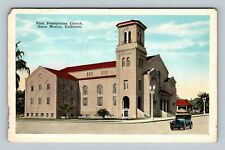 Santa Monica CA First Presbyterian Church Bell Tower California Vintage Postcard picture
