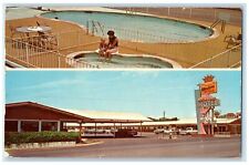 1973 Drifting Dunes Motel Exterior Signage Clovis New Mexico NM Pool Postcard picture