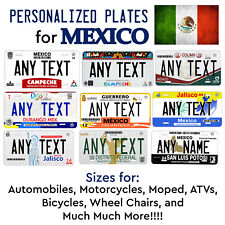 Any Mexico States Custom License Plate Personalized Novelty Auto Car ATV Bike picture
