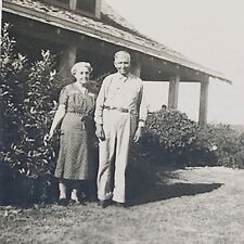 Vintage Photograph 1920s Elderly Couple at Rural Oklahoma Farm picture