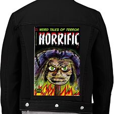 Horrific Comics Vintage Horror Comic Book Cover Iron On Jacket Back Patch Punk picture