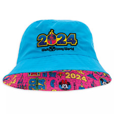 Walt Disney World 2024 Reversible Bucket Hat for Adults Mickey and Minnie New picture