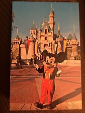 Disneyland Anaheim, CA California Mickey Mouse Color Chrome Vintage Postcard picture