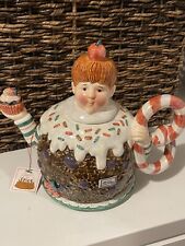 Vintage Department 56 Dept 56 Teapot Christmas Tutti Frutti Sugar Plum Fairy picture