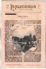 Uruguay - Pre-1906 Montevideo - La Alborada Newspaper - Villa Dolores unused pc picture