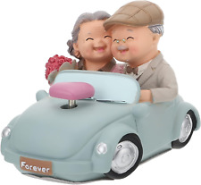 Loving Elderly Couple Figurines Old Married Couple Figurine Resin Statues Miniat picture