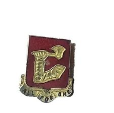 Vintage Military 40th Field Artillery Unit Insignia Pin - All For One picture