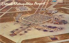 c1950s Detroit Metropolitan Airport, Detroit, Michigan Postcard picture