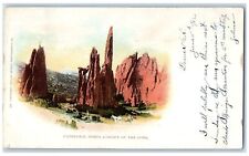 1902 Cathedral Spires Garden Of The Gods Denver Colorado CO Antique Postcard picture