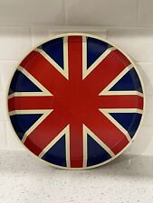 Great Britain Flag Union Jack Circular Tray Vintage picture