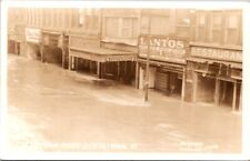RPPC Johnstown PA Main St 1936 Flood Singer Hornick Langer photo postcard IQ11 picture