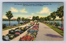 Clearwater FL-Florida, Memorial Causeway, Antique, Vintage c1944 Postcard picture