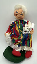 Vintage Annalee Mobilitee Mrs. Claus Christmas Letters To Santa Doll Figurine 8” picture