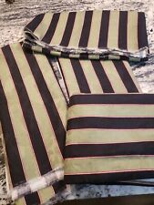 Colonial Williamsburg Foundation Dunmore Stripe green, black, red 4 pieces total picture