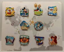 ABD Adventures By Disney 2006 Greece Itinerary RARE Complete 10 Pin Set FREE S/H picture