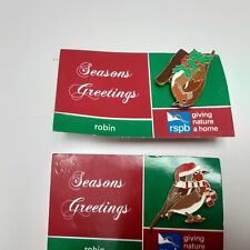 RSPB Pin Badges Christmas Season Greetings Robin  picture