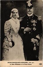 CPA Fetes Franco-Dutches 1912 Paris Queen Wilhelmine Royalty (1390786) picture