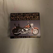Harley Davidson 2005 Day at a Time Desk Calendar w Custom Paint Trivia Trips NIB picture