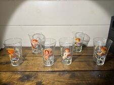 (Set of 6 ) Vintage Coca-Cola Glasses Magnificent Ladies Collection 1 Series picture