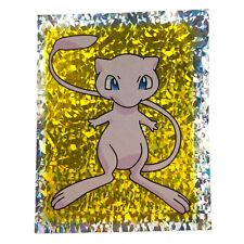 Pokemon Rare Mew Prism Holo Pokemon Sticker Card S25 1999 Merlin  picture