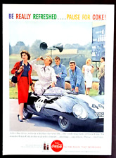 Coca-Cola Auto Racing Original 1959 Vintage Print Ad picture