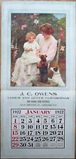 Lakeland, FL 1922 Advertising Calendar/14x30 Poster: Clothing, Dogs & Child/Baby picture