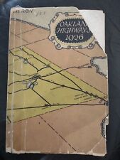 OAKLAND COUNTY HIGHWAYS 1926 PHOTOS AND ROAD MAP RARE MICHIGAN picture