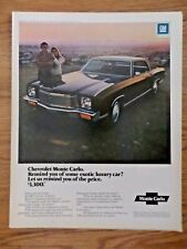1971 Chevrolet Monte Carlo Ad  Remind you of Some exotic Luxury Car? picture