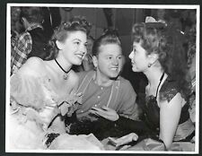 AVA GARDNER, MICKEY ROONEY, ANN RUTHERFORD VINTAGE 1941 ORIGINAL PHOTO picture