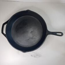 vintage cast iron no 10 skillet with heat ring 12” small wobble guc ci177 picture