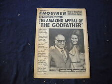 1972 AUGUST 27 NATIONAL ENQUIRER NEWSPAPER -SOPHIA LOREN PREGNANT AGAIN- NP 6021 picture