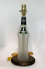 Midori Melon Liqueur Liquor Bottle TABLE LAMP Light with Wood Base Bar Lounge picture