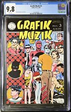 GRAFIK MUZIK #3 (1991) CGC 9.8 EARLY MADMAN KEY CALIBER PRESS MIKE ALLRED picture