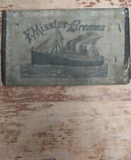 Victorian Era F. Missler Bremen Canvas Receipt Or Ticket Holder picture